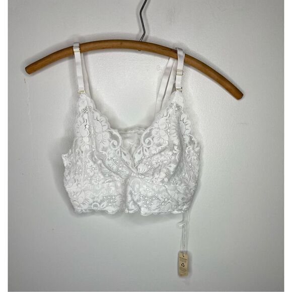 We Are HaH Smarty Bralette in Blanc Sz XS NWT - Picture 1 of 3